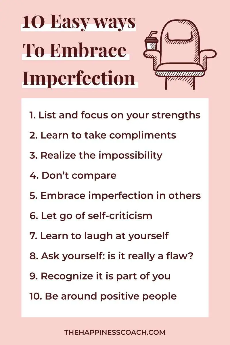 list ofthe 10 ways to accept your imperfections