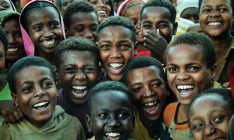 black-children-smiling