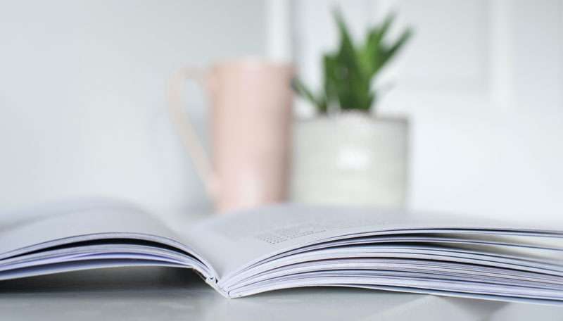 book on a table