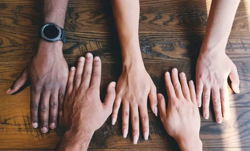 hands of different colors