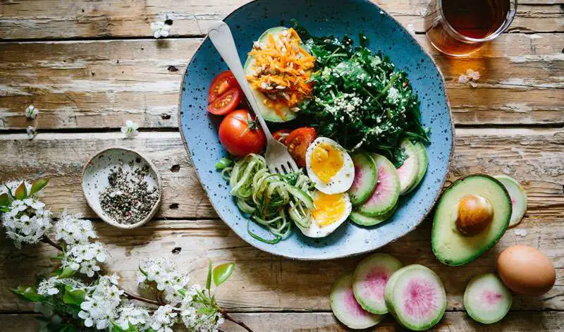 salads and vegetables