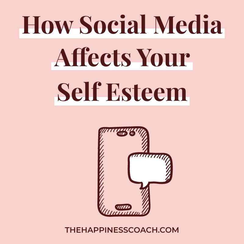 How social media affecting your self esteem illustration