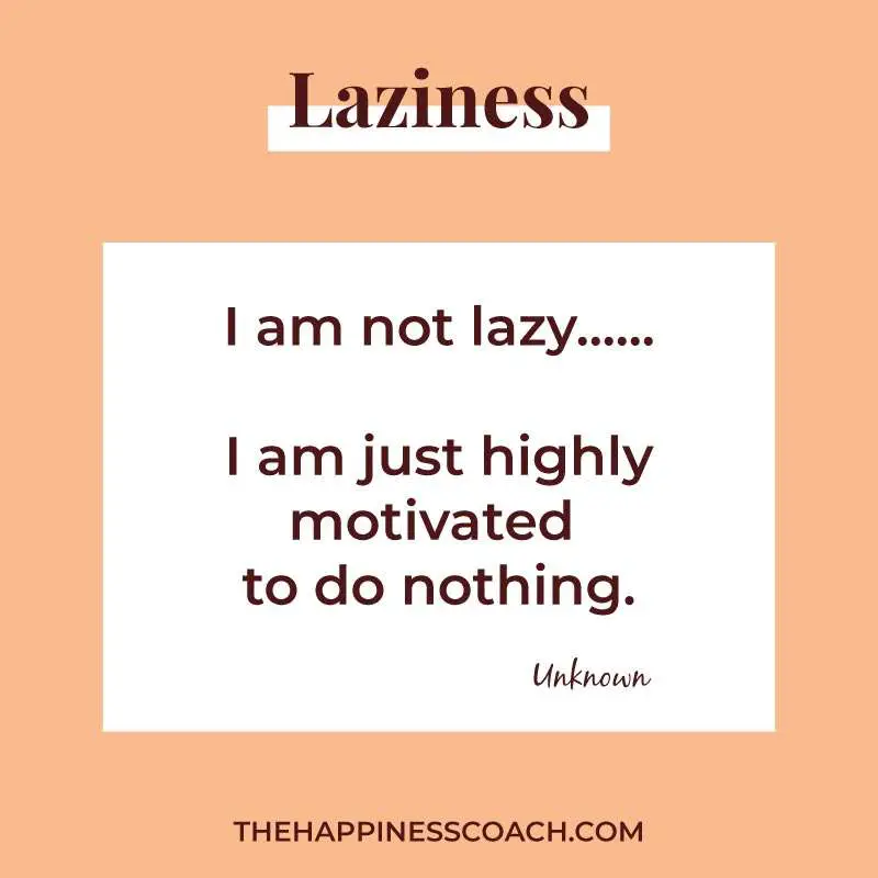 I am not lazy just highly motivated to do nothing