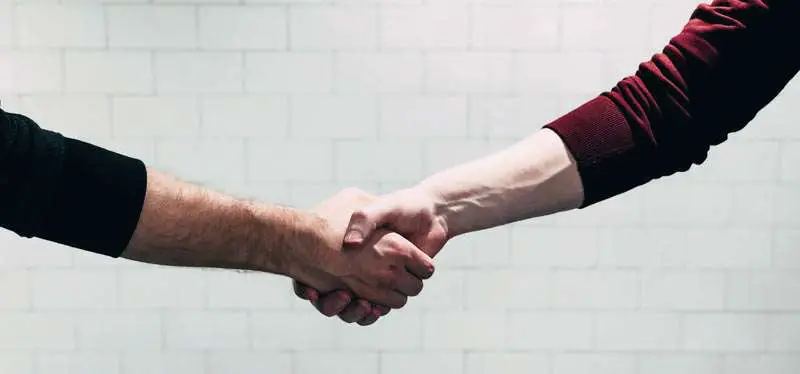 shaking hands for an agreement