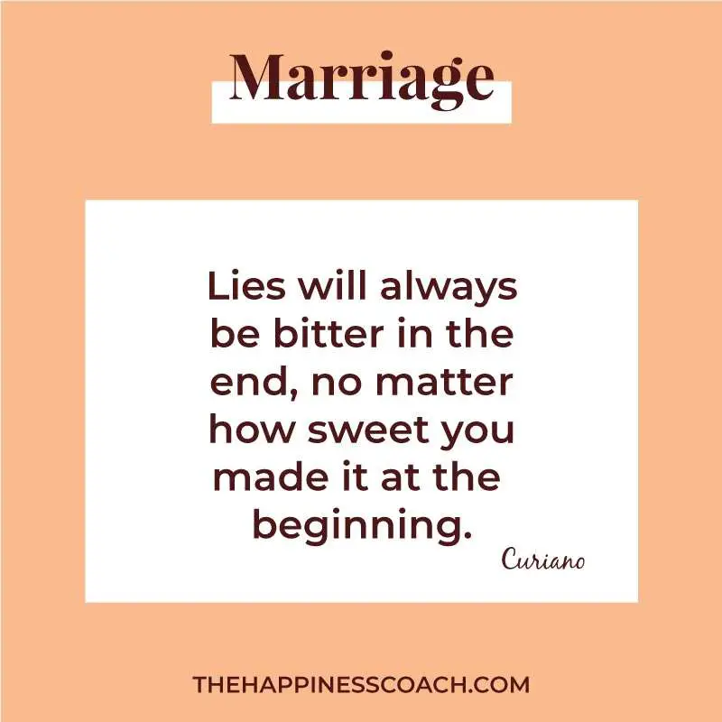 lies will always be bitter in the end, no matter how sweet you made it at the beginning.