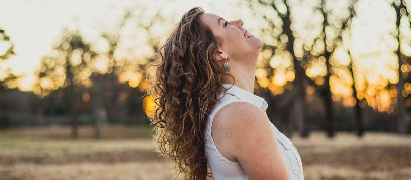 woman feeling confident