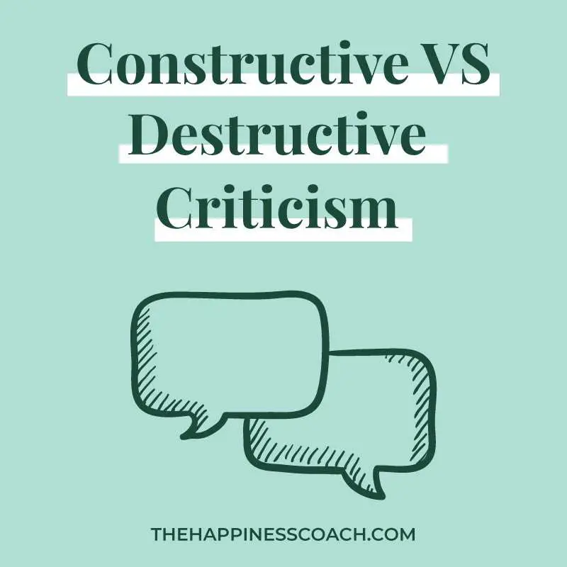constructive criticism vs destructive criticism