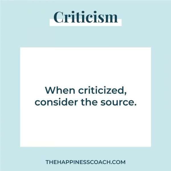 Why Do People Criticize? : 15 Possible Reasons - The Happiness Coach