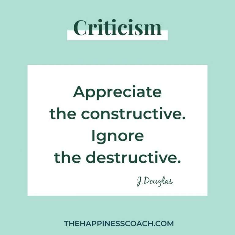 Definition Of Destructive Criticism Constructive Criticism Vs Destructive Criticism - The Happiness Coach