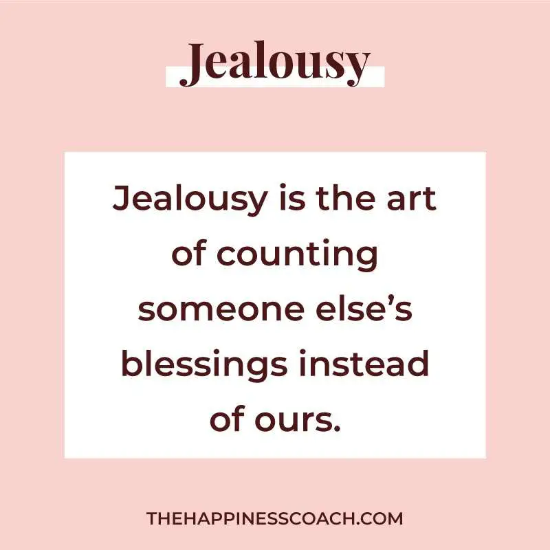 Jealousy is the art of counting someone else's blessings instead of ours.