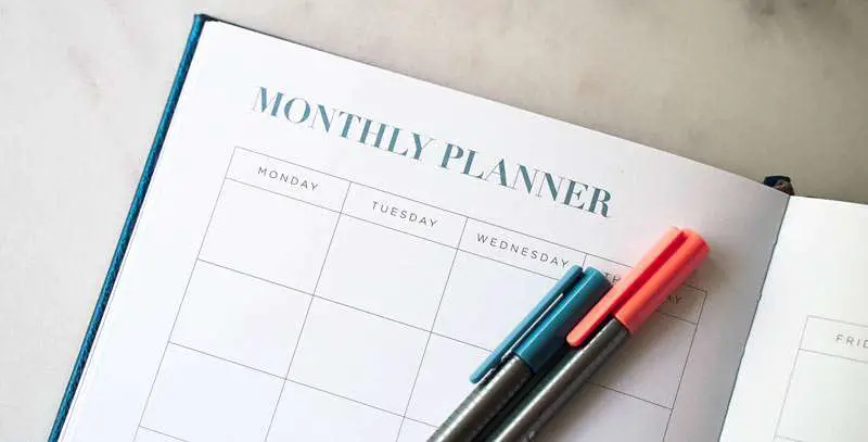 monthly planner notebook