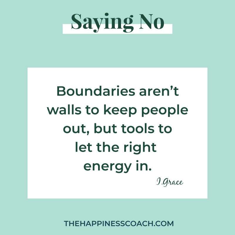 Boundaries aren't walls to keep people out, but tools to let the right energy in.