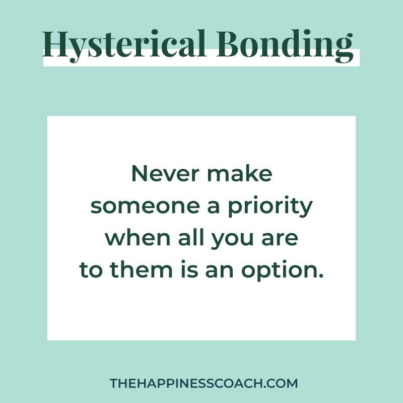 Never make someone a priority when all you are to them is an option.