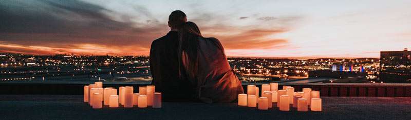 couple enjoying the sunset