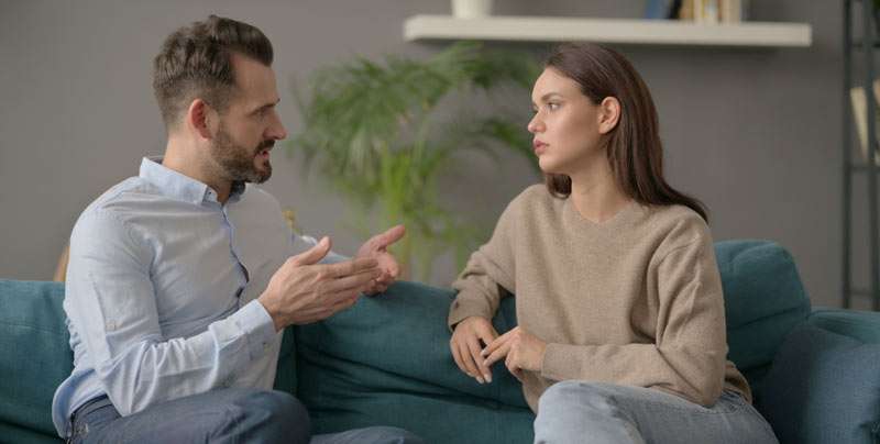 couple having an open discussion