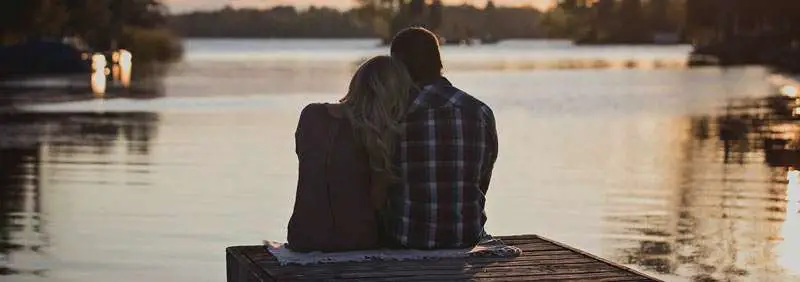 couple spending romantic time together