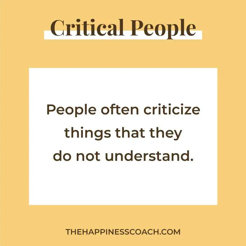 people often criticize things they do not understand.