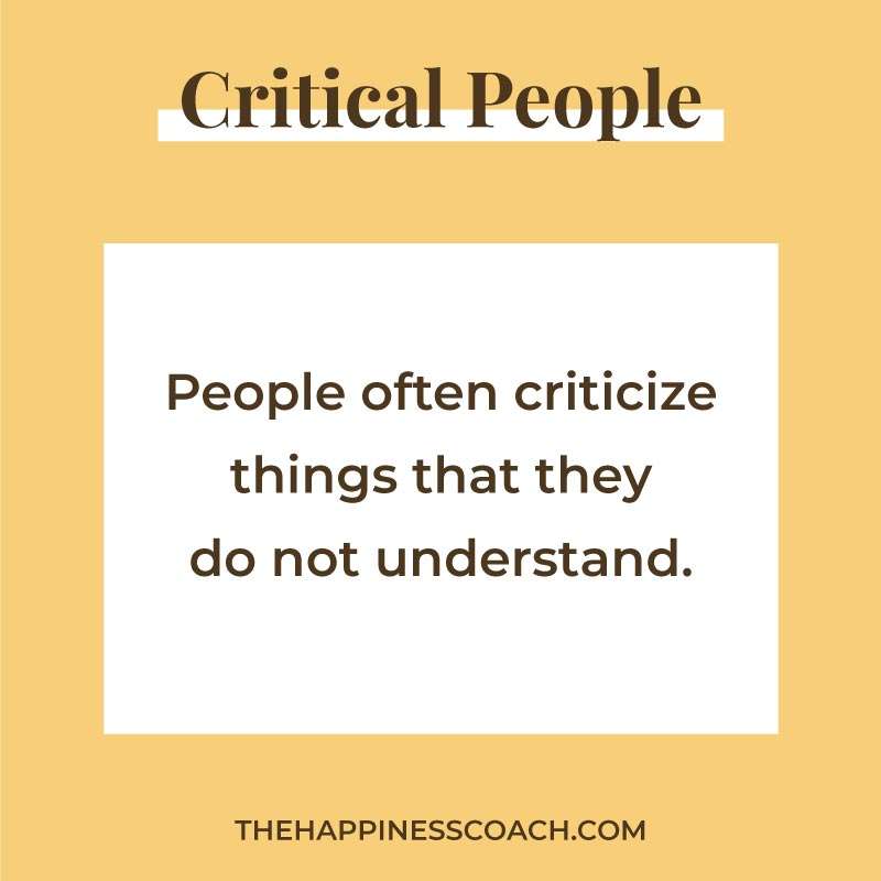 people often criticize things they do not understand.