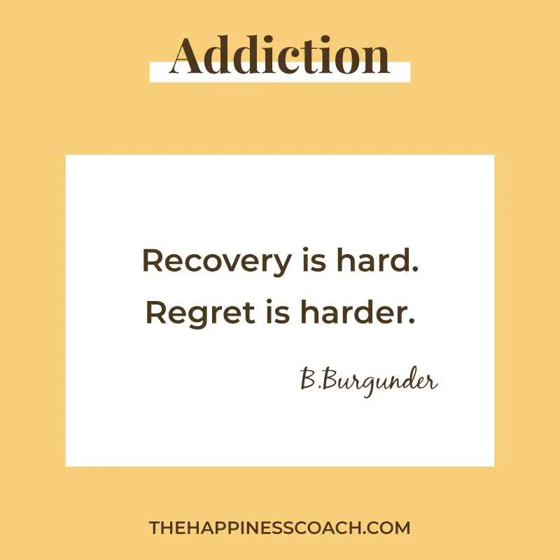 recovery is hard, regret is harder