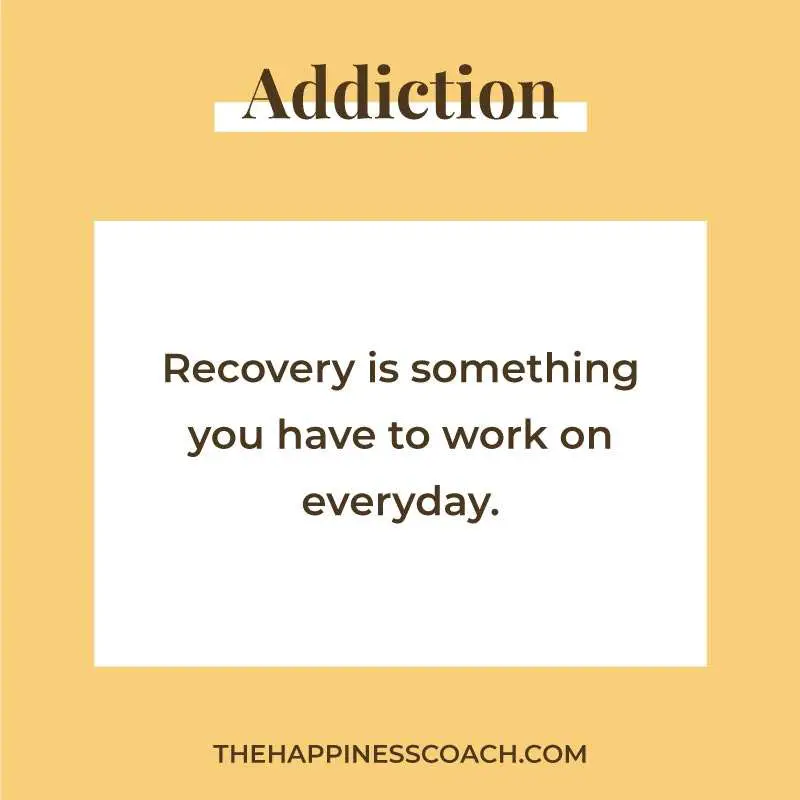 recovery is something you have to work on everyday