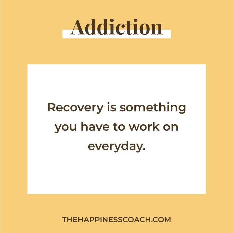 recovery is something you have to work on everyday