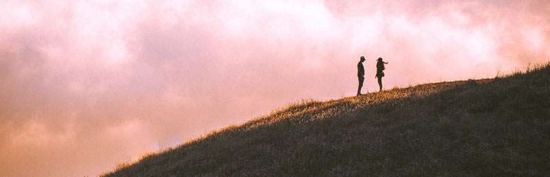 couple on a mountain