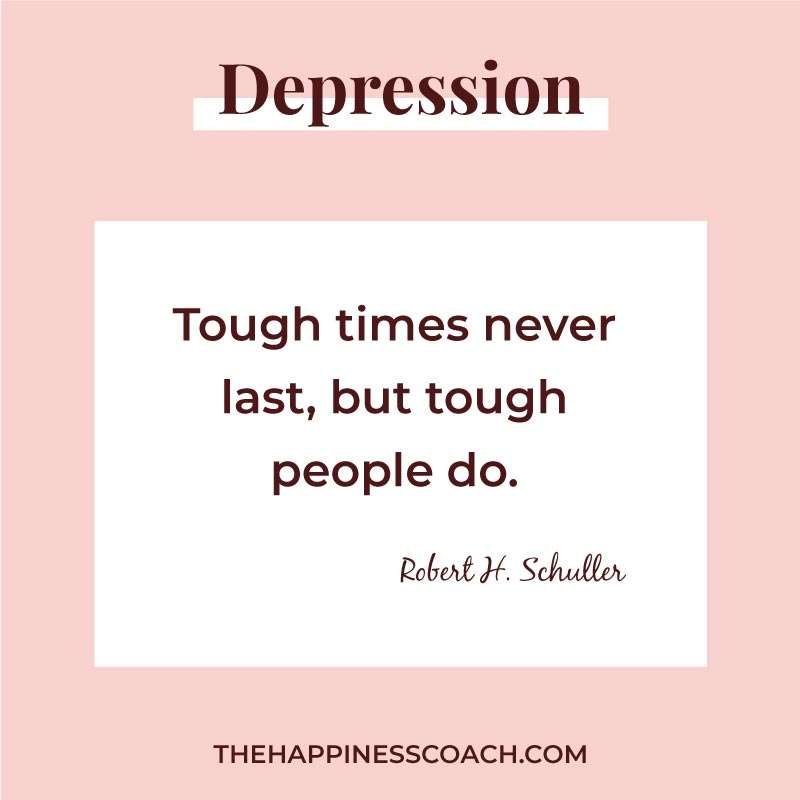 Tough times never last, but tough people do.