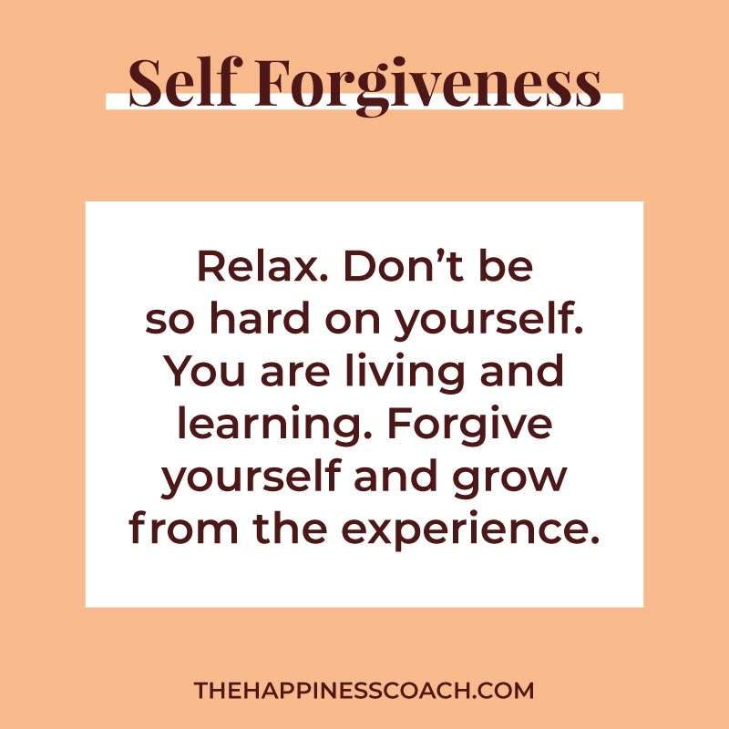 relax. don't be so hard on yourself. You are living and learning. Forgive yourself and grow from the experience.