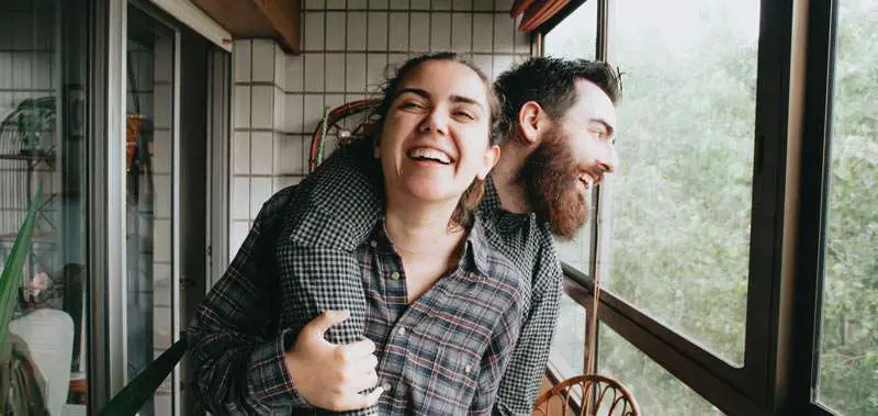 couple being happy
