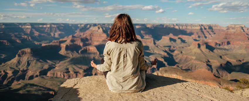 person meditating