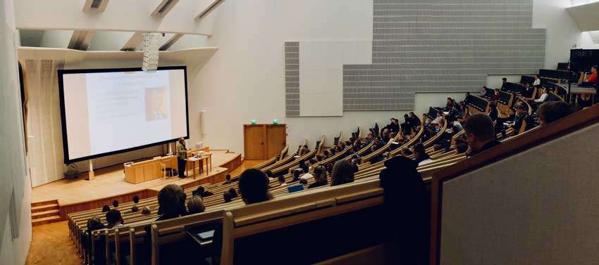 people attending a lecture