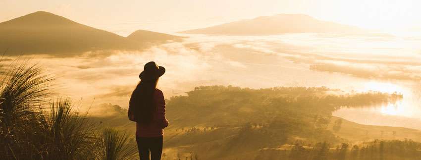 woman taking the time to think