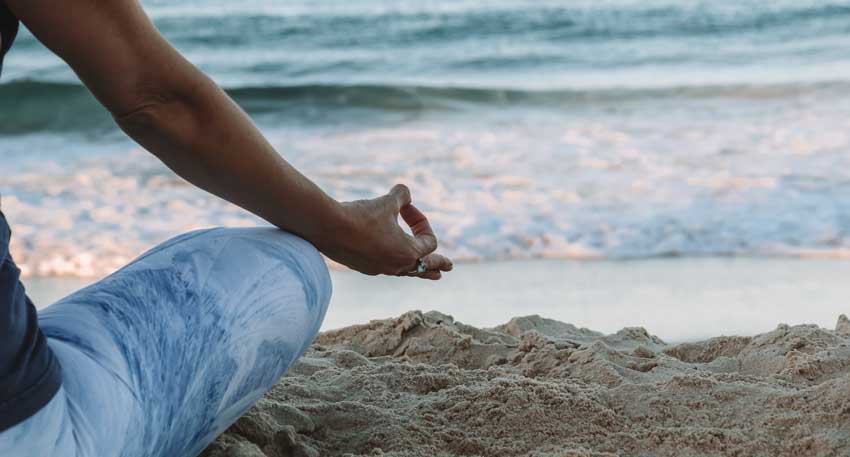 person meditating