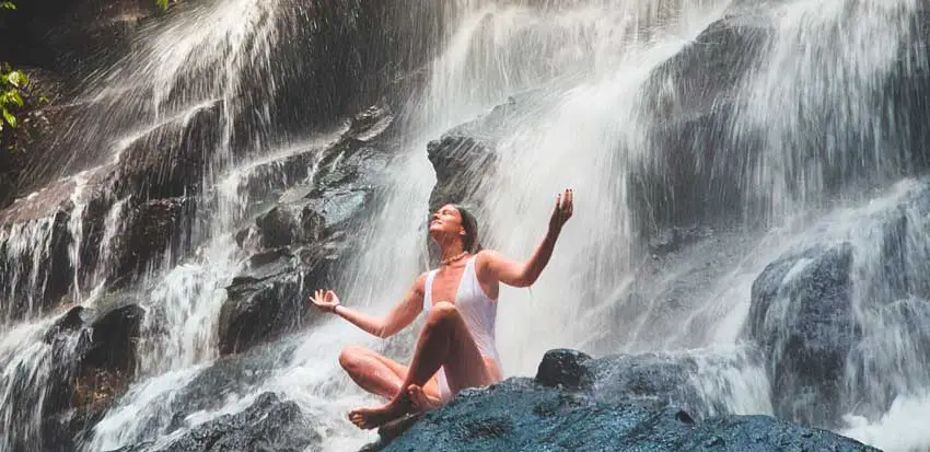 person meditating